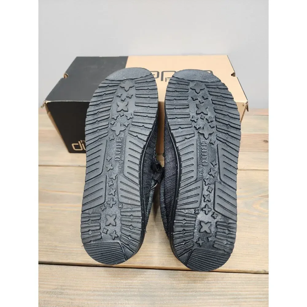 Hey Dude Mens Wally MIDNIGHT BUNKER Woven Loafer Carbone 40024-0XK Size 8